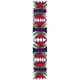 The ribbon-like Wstega (FSTENG-gah) design has eight repeats and comes from the Rawa and Opoczno regions of Poland. This design may be in a single color or multicolored (such as this example).