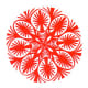 This is an example of a Gwiazda (GVYA-zdah) design with 8 repeats. The basic single-color Gwiazda design is known as Kurpie style because it is the traditional design from that region of Poland.
