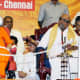 Even the Chief Minister, Karunanidhi, a sworn atheist, seemed to be forced to believe in God because of Swami!