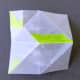 The unfold template now shows the areas that will pop when a tile is folded.