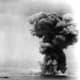 Yamato explodes after American dive bombers score numerous hits.