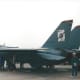 An F-14 of the &quot;Black Aces&quot; on static display at Andrews AFB, MD.