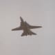 An F-14 with wings extended.