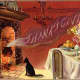 Free vintage Thanksgiving postcards: Fireplace and cat