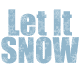 Winter clip art: Let it snow