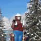 Smokey dressed for the weather
