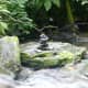 Stacked stones look like tiny faerie dwellings!