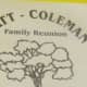 A family tree was displayed with extensions of various branches for the continuous growth of the Platt/Coleman family.