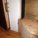 Scrap plywood glued in place ready for decorating