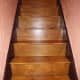 Stairs oak varnished