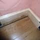 Skirting board fitted in corner