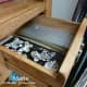 One of the smallest drawers in my craft hutch holds all my peel-off sticker sheets - there are hundreds!