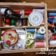 I also have a traditional wooden sewing box that holds all my threads and sewing equipment.