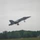 An F/A-18 taking off at Andrews AFB, May 1999.