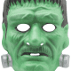 Green Frankenstein three-dimensional mask