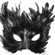 Mardi Gras feathers half-mask