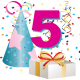 5 year old birthday clip-art