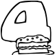 4 year old birthday clipart
