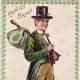 Saint Patrick's Day cards: Irish lad with bindle &quot;Erin Go Bragh&quot;