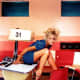 Hot pic of Farrah Fawcett in a classroom