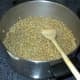 Now the wheat has finished cooking.