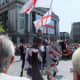 St George's Day in Nottingham's Old Market Square.