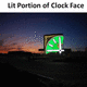 Lit Makkah Clock Face