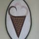 wooden ice cream cone shop sign Lake Geneva Wi