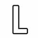 Alphabet Coloring Image L
