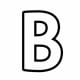Alphabet Coloring Image B