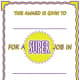Super Job Printable Award