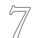 Number seven coloring page.