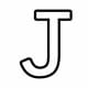 Alphabet Coloring Image J