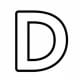 Alphabet Coloring Image D