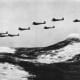 Heinkel 111s over the English Channel.