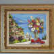 "POSITANO VISTA FLOWERS", DUAIV, A GICLEE IN COLOR w/ HAND EMBELLISHMENT ON CANVAS, SIGNED (2010)