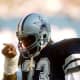 Pro Football Hall of Fame and Cowboys RB Tony Dorsett during an away game Nov1983 a year in which he finished among the league leaders in rushing w/ 1,321 yards. (Photo by Chuck Solomon/NFL)
