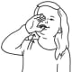 Drink in Sign Language: hold your hand in a C curve, pull it up toward your mouth and tip it as if drinking from a glass.