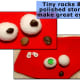 Tiny rocks from the yard, or even polished stones can give any sock puppet the gift of sight!