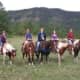 Riding Horses in Tererro, New Mexico - 