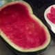 Leave a thin red layer inside the watermelon.