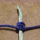 4.  Create a left half knot to create a square knot.  Create a second square knot to complete your closure.