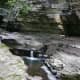 Cascades along the trail of Watkin's Glen.