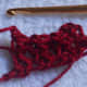 Y o, draw through all loops on hook, ch 1. Break off yarn BUT DO NOT FASTEN OFF YET. Fasten off the loose end from the previous row.