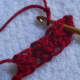 ROW 2: Attach yarn at the FIRST TOP LOOP of previous row.