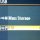 The USB option can be set as "Mass Storage" or "PTP." If you want to control the camera from the computer, it must be set as PTP.