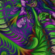 Jungle created using the triangle inequality outside colouring mode.