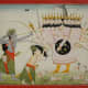 Rama and Lakshmi battle Ravana,1840