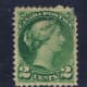 This stamp from Canada is missing the upper right corner. Otherwise it is a nice looking stamp.