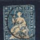 This early stamp from Switzerland is damaged. The lower left corner is missing. Older stamps that are hard to get may be collectible even in this condition. But price should be very low relative to catalog value.